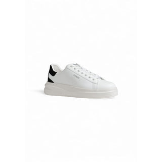 Black And White Polyethylene Low Top Sneakers