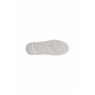 Black And White Polyethylene Low Top Sneakers