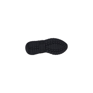 Schwarze Polyethylen Low-Top-Sneakers