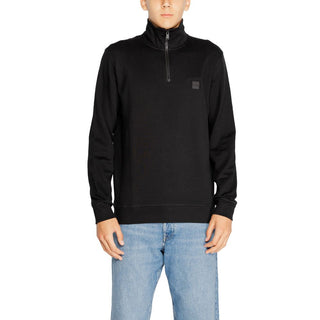 Schwarzes Baumwoll-Sweatshirt