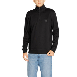 Schwarzes Baumwoll-Sweatshirt