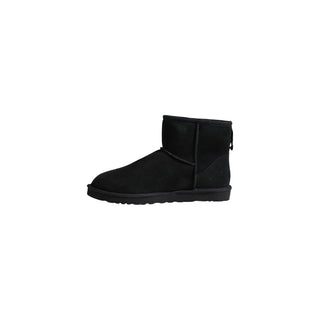 Schwarze Wildleder-Stiefeletten