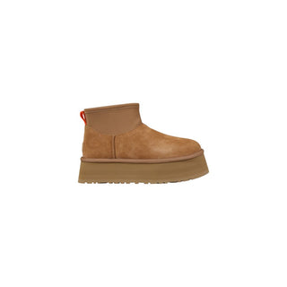 Beige Wildleder-Stiefeletten