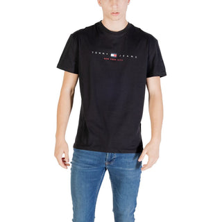 Camiseta negra de algodón reciclado