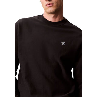 Schwarzes Baumwoll-Sweatshirt