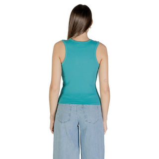 Top de algodón azul
