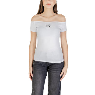 Camiseta de algodón blanca
