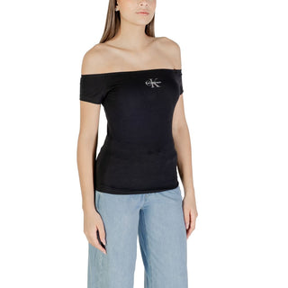 Schwarzes Baumwoll-T-Shirt