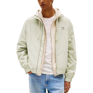 Zweifarbige Bomberjacke aus recyceltem Polyamid