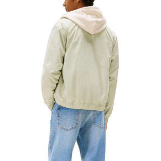 Zweifarbige Bomberjacke aus recyceltem Polyamid