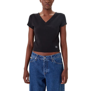 Camiseta de algodón negro