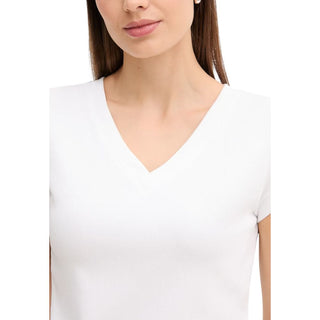 Camiseta de algodón blanca