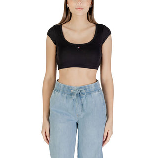 Camiseta de algodón negro