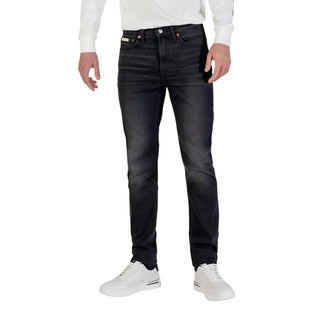 Blaue Skinny Jeans aus Baumwolle