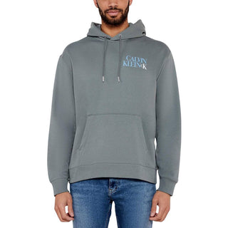 Sudadera con capucha gris de algodón