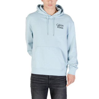 Blauer Baumwoll-Hoodie