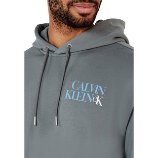 Sudadera con capucha gris de algodón