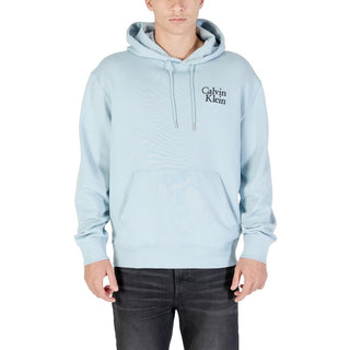 Blauer Baumwoll-Hoodie