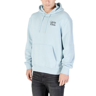 Blauer Baumwoll-Hoodie