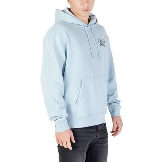 Blauer Baumwoll-Hoodie