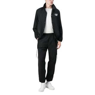 Pantalones jogger negros de poliéster (pantalones para entrenamiento)