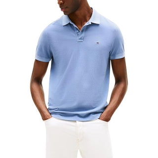 Polo de algodón azul