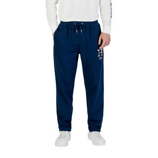 Blue Recycled Cotton Joggers (Workout Pants)