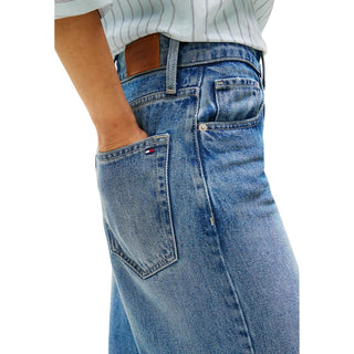 Blaue Lyocell Bootcut Jeans