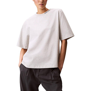 Graues Baumwoll-T-Shirt