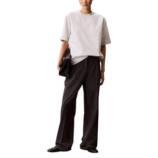 Graues Baumwoll-T-Shirt