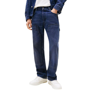Jeans de Algodón Reciclado Azul Corte Relajado