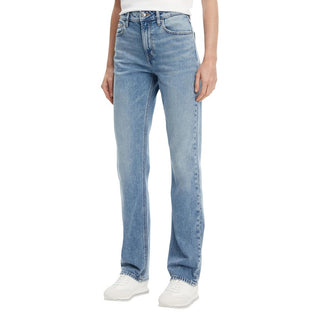 Jeans mom azul de algodón reciclado