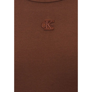 Brown Cotton Long Dress