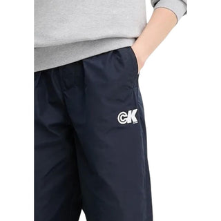 Pantalones jogger azules de poliéster reciclado (pantalones de entrenamiento)