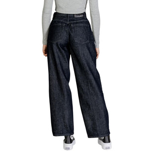 Jeans bootcut azules de algodón