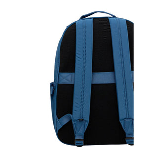Mochila azul de poliéster reciclado