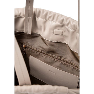Beige Polyethylene Handbag