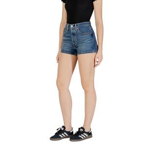 Blaue Baumwollshorts