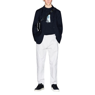 Blazer de poliéster negro