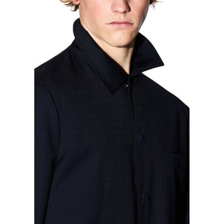 Blazer de poliéster negro