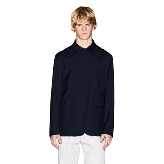Blazer de poliéster negro