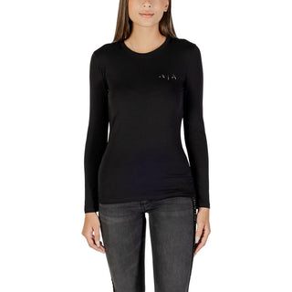 Black Cotton Long Sleeve T-Shirt