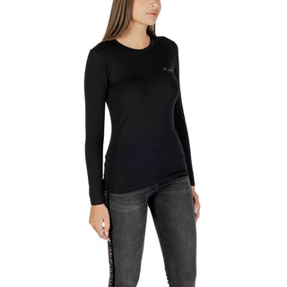 Black Cotton Long Sleeve T-Shirt