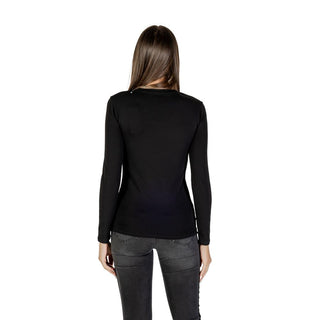 Black Cotton Long Sleeve T-Shirt