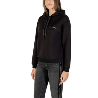 Zweifarbiger Viskose-Kapuzenpullover