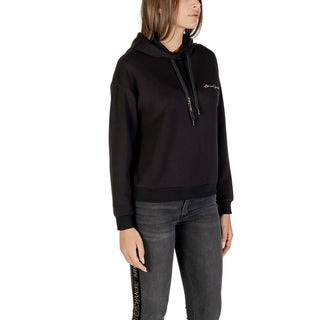 Zweifarbiger Viskose-Kapuzenpullover