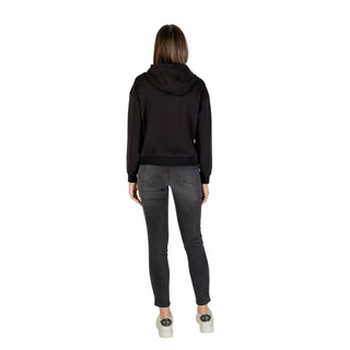 Zweifarbiger Viskose-Kapuzenpullover