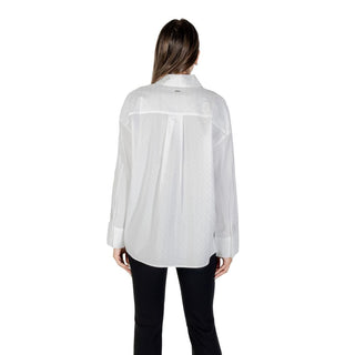 Weiße Baumwollbluse