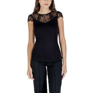 Schwarze Viskosebluse