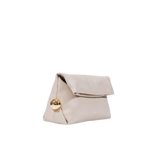 Beige Polyethylen-Clutch